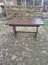Vintage Oak Refectory Draw Leaf Dining Table 6 Seater