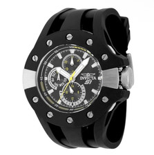 Invicta S1 Rally 49mm Quartz Black, Stainless, Silicone Band Men's Watch 48119