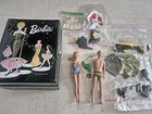 Vintage Barbie Ken Doll Lot 60s Flocked Hair Ken accessories Clothes Box