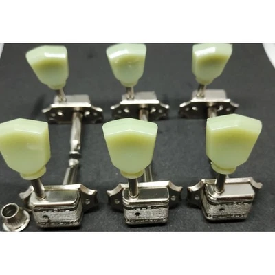 6 Mecaniques Wilkinson Nickel 3+3 style Kluson, bouton tulipe