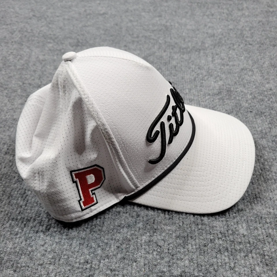 Gorra Titleist Snap Back cuerda blanca golf malla perforada parche golfista para hombre Foto 4 de 4