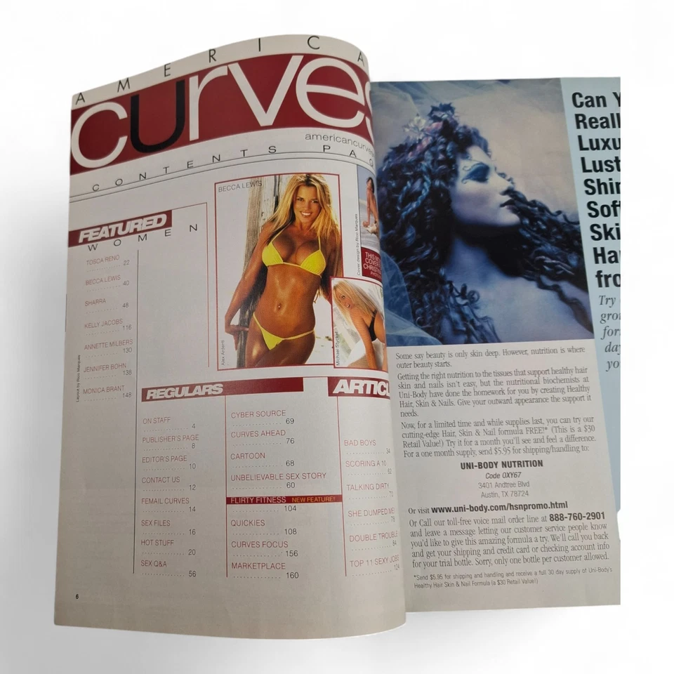 AMERICAN CURVES Magazine March April 2005 Christina Linehan. - Image 4 of 4