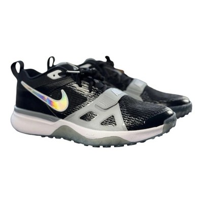 Nike Air Zoom Diamond Elite Turf Mens Sz 13 Black Grey Baseball Shoes FN4250-002
