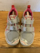 Plae Ty girls metallic silver shoes size 13 NEW