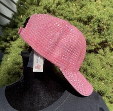 Pink Blinged out Baseball Adjustable Hat New With Tags