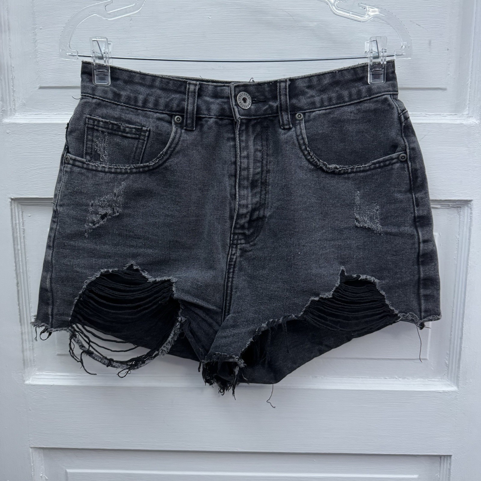 Distressed Denim Cutoff Shorts Hurley Women&rsquo;s Size 10 Blac