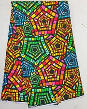 High Quality Ankara /African Wax Print/African Fabric/ Multicolor-6 Yds