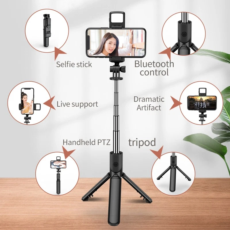 Remote Selfie Stick Tripod Phone Desktop Stand Desk Holder For iPhone Samsung US - Image 3 of 4