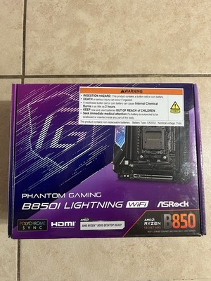 ASRock B850I Lightning WiFi AM5 AMD B850 SATA 6Gb/s Mini ITX Motherboard