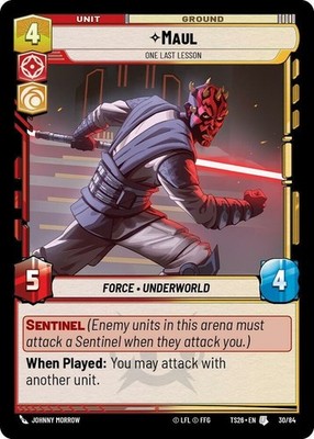 1 x Maul - One Last Lesson - Twin Suns - NM-Mint - Star Wars Unlimited