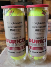 Lot of 2 Dunlop Extra Duty Yellow Tennis Balls 3pk New Unopened