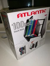 Atlantic 100 Disc Stack Rack (NEW)  CD DVD Game