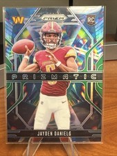 Jayden Daniels 2024 Prizm Prizmatic Green RC - Washington Commanders