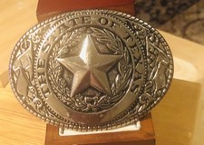 Vintage State of Texas western belt Buckle