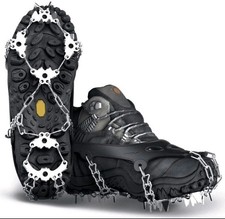 2-Pk Wirezoll Ice Cleats Non Slip Climbing Spikes Ice Grippers Large