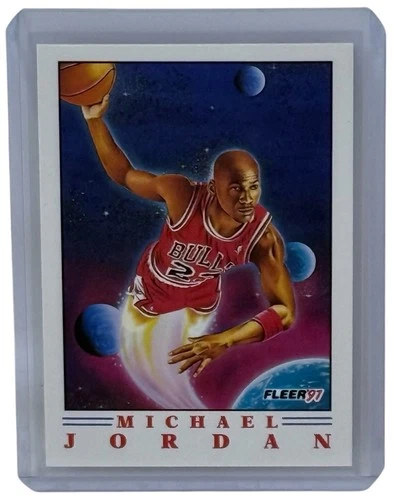 Michael Jordan 1991-92 Fleer Basketball Pro Vision Insert Card Chicago Bulls #2