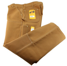 NWT CARHARTT Men's 40 x 32 Loose Fit Double Knee Brown Canvas Utility Work Pants