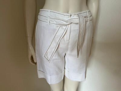 UN1 DEUX2 TROIS3 - Bermudas - Leinen - Shorts - weiß - Gr. 36 - ''WIE NEU!''