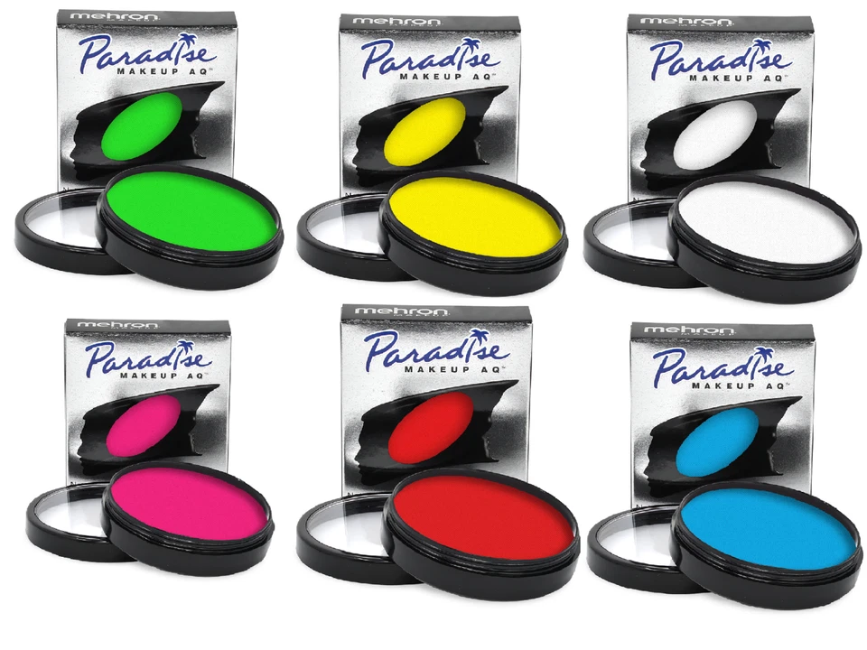 MEHRON MAQUILLAJE PARAÍSO AQ CARA PINTURA CORPORAL PASTEL COLOR ESCENARIO TEATRO 40 G- NUEVO Foto 2 de 4