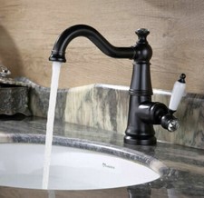 Suiswell Bathroom Sink Faucet, Oil Rubbed Bronze, W Ceramic Lever 6412B, Diamond