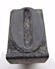 Number 0 Rubber Hand Stamp Wood Handle Store Shop School Desk Office Vintage