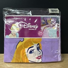 New Disney Home Princess Twin 3 Piece Sheet Set, Fitted, Flat And One Pillowcase