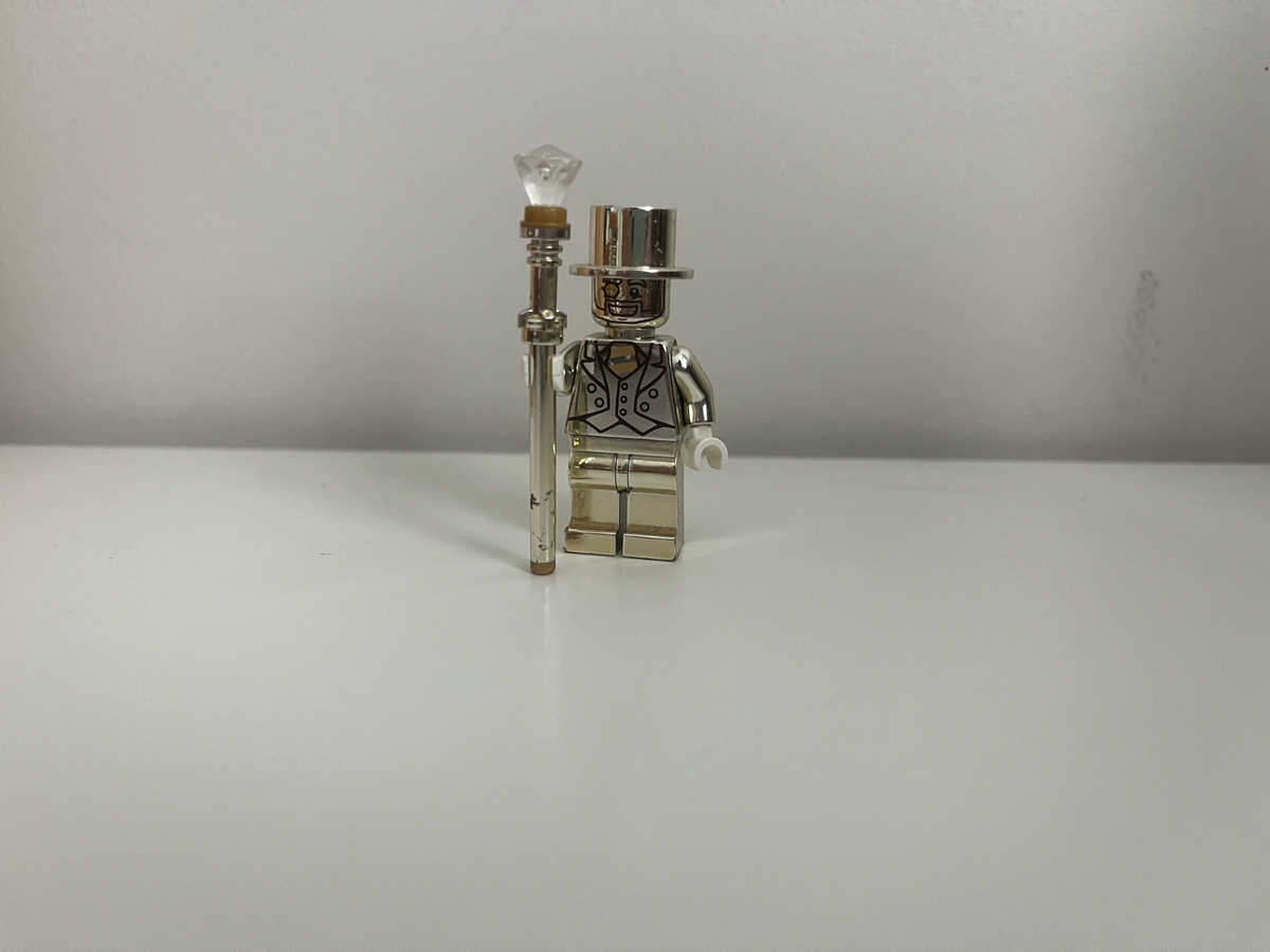 Gold Custom Minifigure, with Hat and One of - Main Image