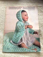 VTG 1976 BERNAT BABIES Knitting & Crochet  NO...