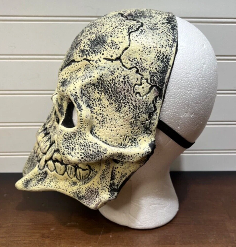 加州服装 - 骷髅头死神万圣节橡胶乳胶面具 — 第 2/4 张图片