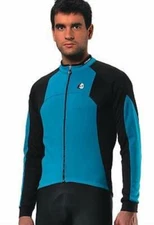Due CYCLING JACKET  Windstopper Softshell BLUE/BLACK - by ETXEONDO