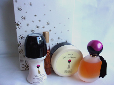 Lot Avon Far Away : Eau De Parfum 50ml + Déodorant Bille + Vaporisateur 10ml - Parfum Féminin Boisé Vanillé