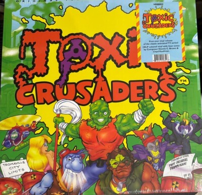Toxic Crusaders Original Television Soundtrack 2 LP Vinyl Record Troma Films