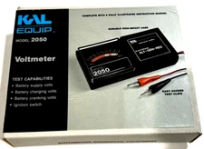 Vintage Kal Equip Voltmeter Model 2050 NOS