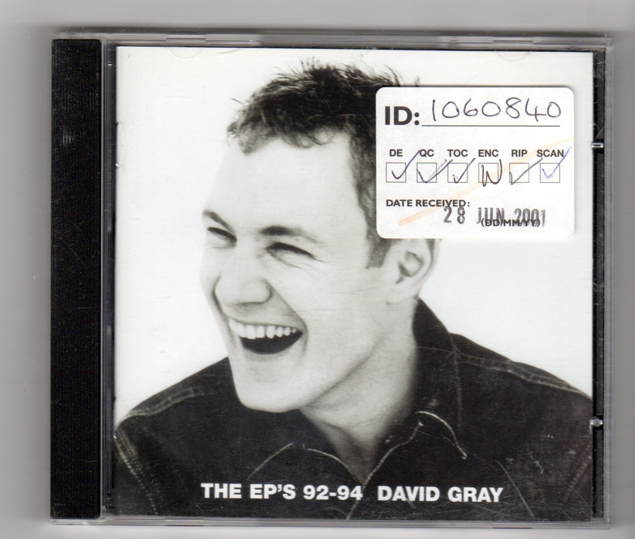 (IN810) David Gray, The EP's 92-94 - 2001 CD