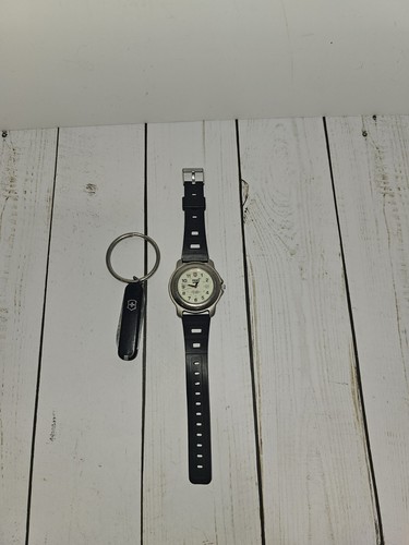 Vintage Swiss Army 3888 Watch Water Resistant-Stainless Steel And Swiss Knife