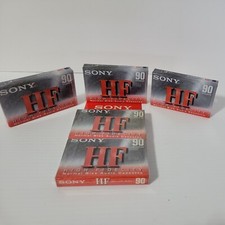 Sony HF90 Type I normal bias audio cassette tapes SEALED-Lot of 5