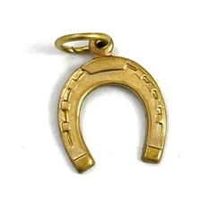 Horseshoe Charm Lucky Charm Necklace Pendant For Women Dainty Brass Jewelry