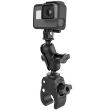 RAM Small Tough-Claw Clamp Mount with Universal Action Cam Adapter - Fits GoPro