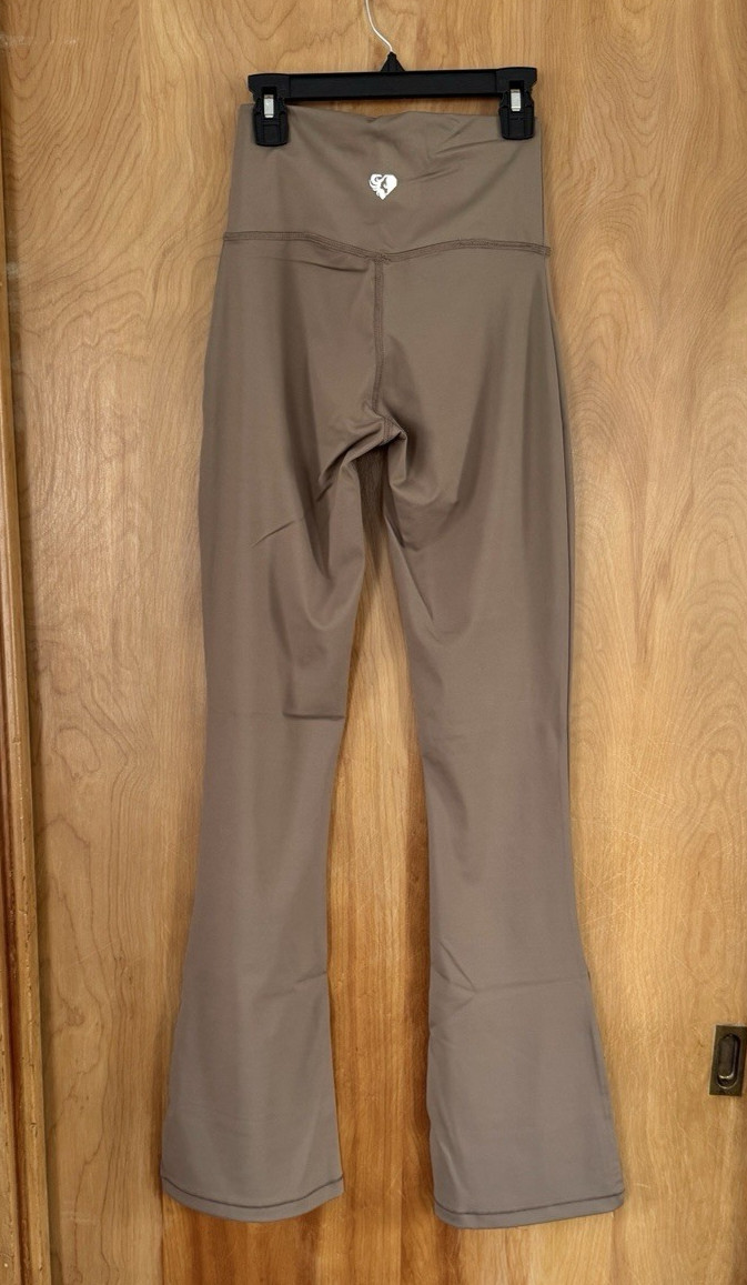 Womens Best Essential Mini Flared Leggings Regular Length Sz S NWT Caribou Brown thumbnail 3