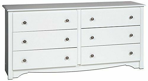 Prepac Wdc 6330 Monterey 6 Drawer Dresser White For Sale Online