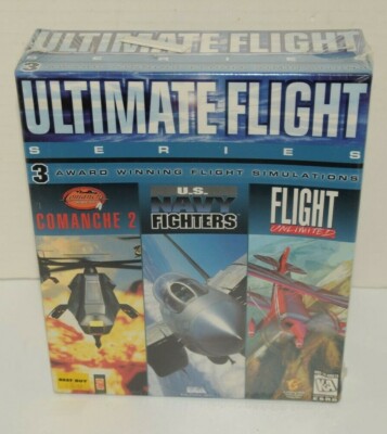 Vintage ULTIMATE FLIGHT SERIES 3 Flight Simulators PC CD Rom Set NEW Big Box
