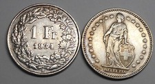 SWITZERLAND 1 Franc 1934  AG