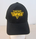 UMWA HAT/CAP, BLACK/GOLD, FLEXFIT/PRO  WOOL, FITTED MED-LG, LOCAL 1410