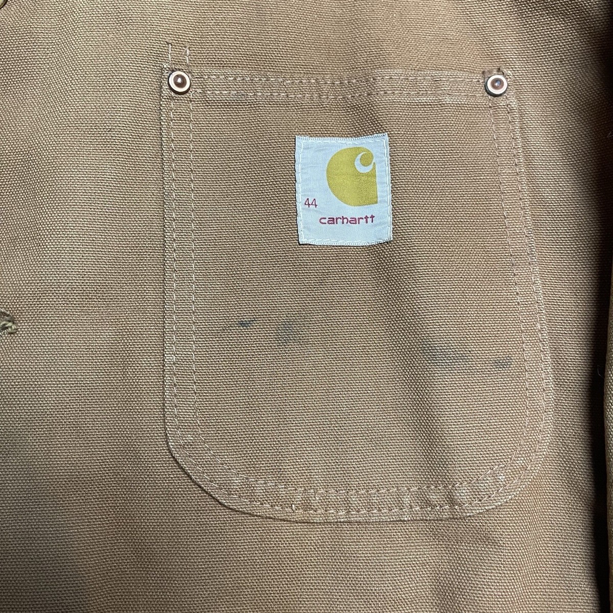 Vintage 70s 80s Carhartt Blanket Lined Chore Jacket Coat