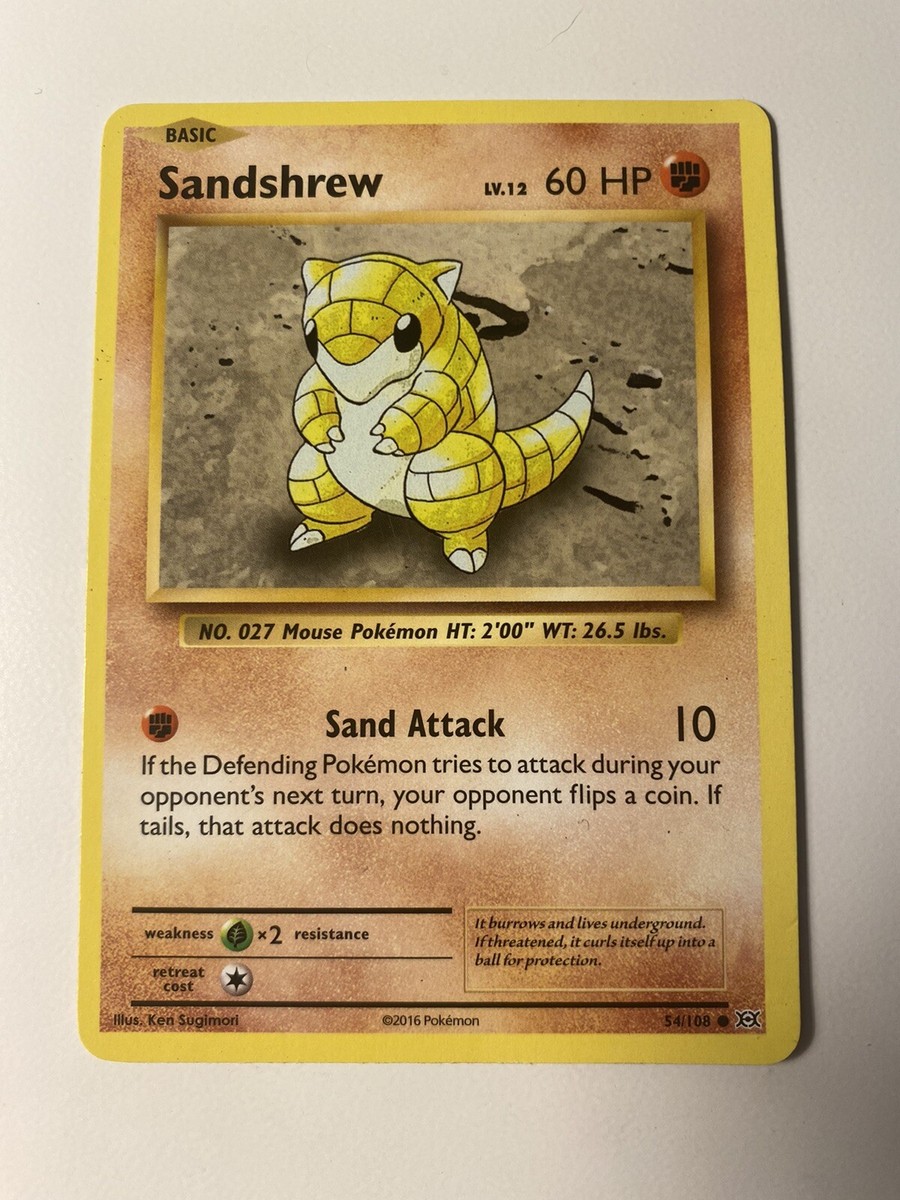 pokemon sandshrew card Pokemon - Sandshrew - Evolutions 2016