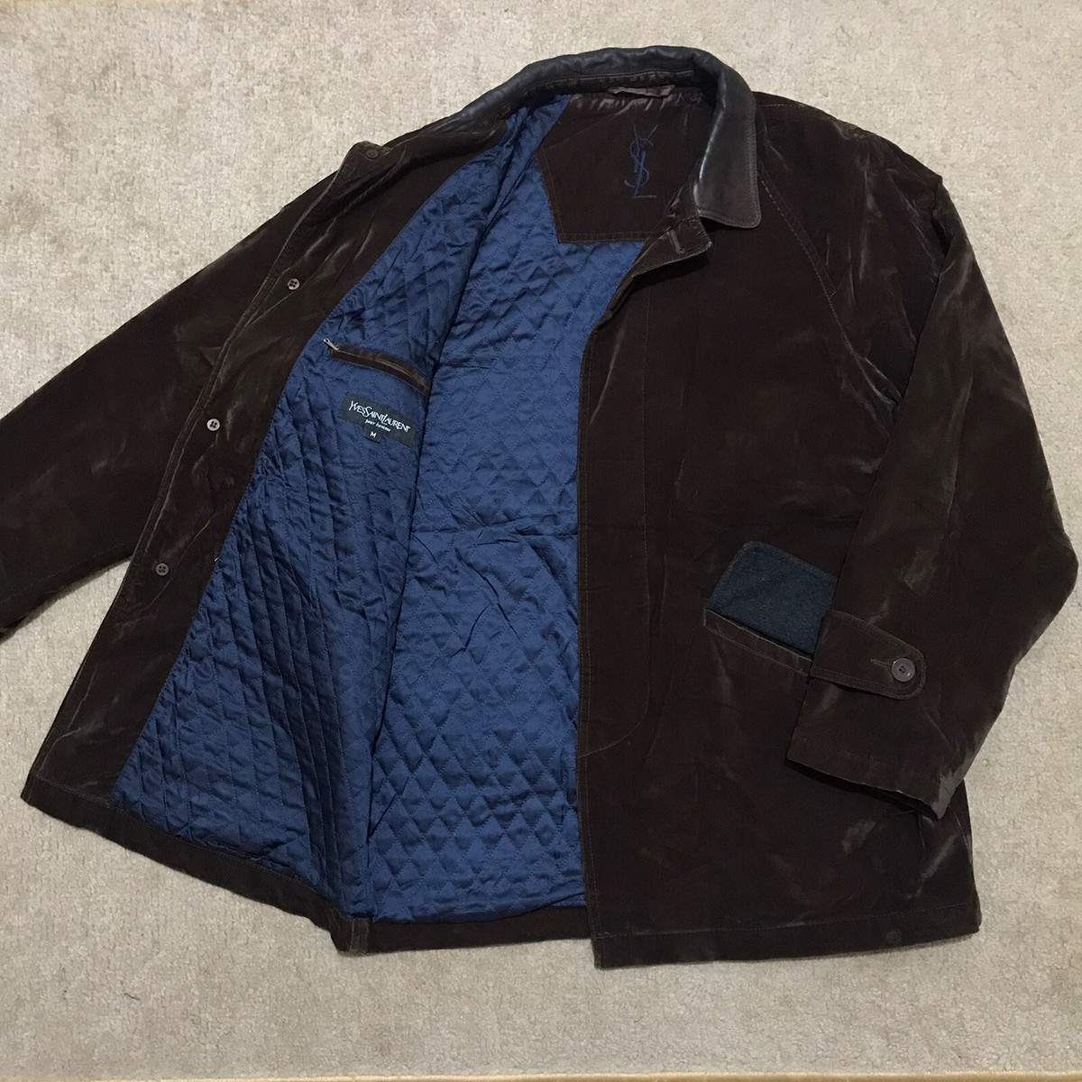 Yves Saint Laurent YSL Men's coat jacket rare overcoat