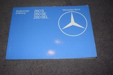 Operating Instructions Manual Mercedes W126 280S-280 SEL Unused