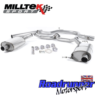 Milltek Skoda Octavia VRS 2.0 TSI 245PS Auspuff Kat / GPF hinten Non-Res SSXSK021