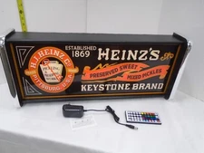 Heinz's Keystone Brand LED Display lighted sign lightbox Wall Hanging Light