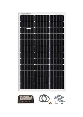 100 Watt Mono Solar Panel 12v Charging kit